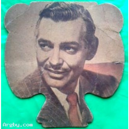 ABANICO ANTIGUO PUBLICITARIO EN CARTÓN CON IMÁGENES