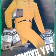 PUBLICIDAD ANTIGUA SOBRE CARTON DE YPF LUBRICANTE