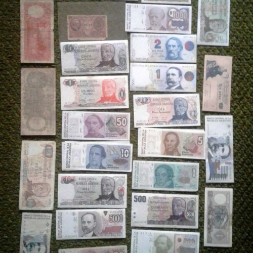 BILLETES ANTIGUOS de coleccion argentinos y extranjeros