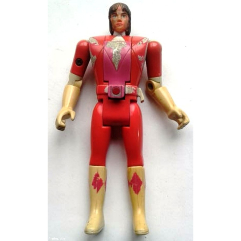 MUÑECO BANDAI ARTICULADO CON MOVIMIENTO CAMBIA A MASCARA  DOS CARAS CAMBIABLES 13 CM