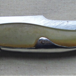 NAVAJA ASTA Y ACERO INOXIDABLE TIPO ESPAÃ‘OLA MUY BUEN ESTADO 21 CM HOJA 9,5 CM