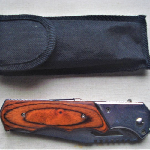 NAVAJA CUCHILLO USA SUPER.KNIFE ACERO INOXIDABLE MUY BUEN ESTADO 24 CM HOJA 10 CM