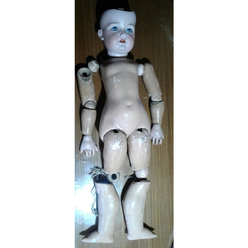 JUGUETE NENA MUÑECA DE PORCELANA AM 14 CON SU CUERPO COMPLETO CON ALGUNOS DETALLES