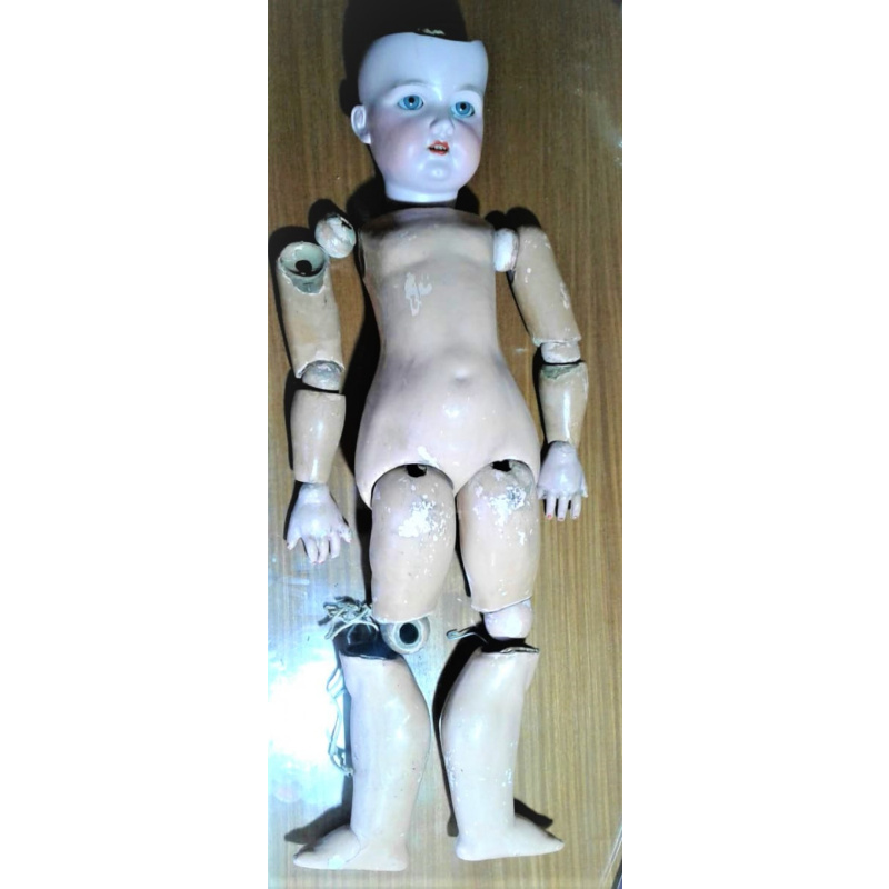 JUGUETE NENA MUÑECA DE PORCELANA AM 14 CON SU CUERPO COMPLETO CON ALGUNOS DETALLES