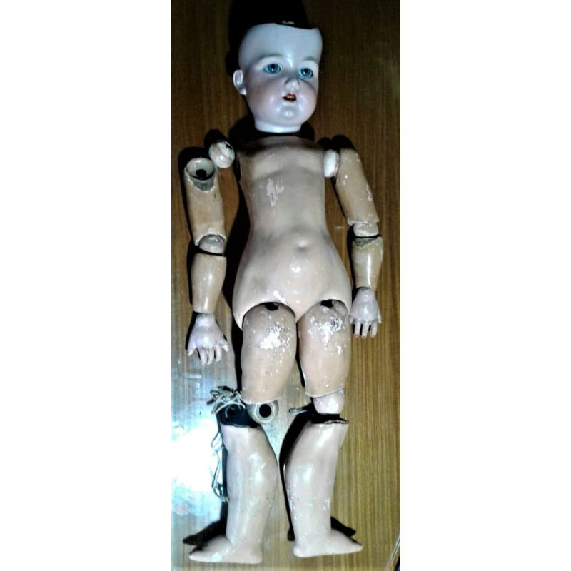 JUGUETE NENA MUÑECA DE PORCELANA AM 14 CON SU CUERPO COMPLETO CON ALGUNOS DETALLES