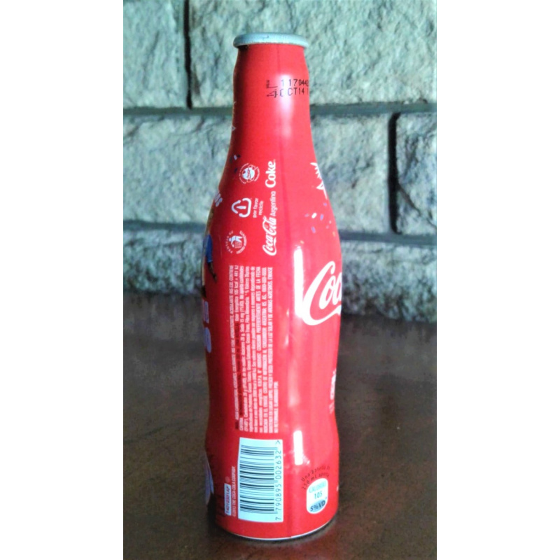 BOTELLA DE COCA COLA ALUMINIO COPA DEL MUNDO BRASIL