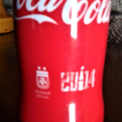 BOTELLA DE COCA COLA ALUMINIO COPA DEL MUNDO BRASIL