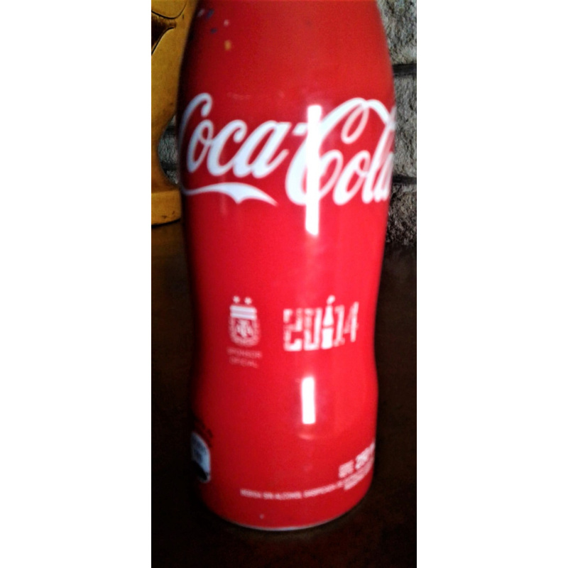 BOTELLA DE COCA COLA ALUMINIO COPA DEL MUNDO BRASIL