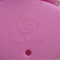 MUÑECO COLECCIONABLE  BURGER KING CON PELOS 9 X 6 CM